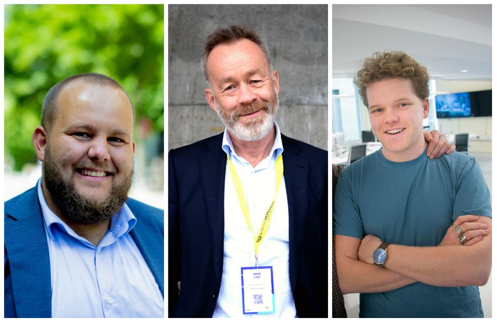 Gard L. Michalsen, Amund Djuve og Jon Trygve Hegnar.