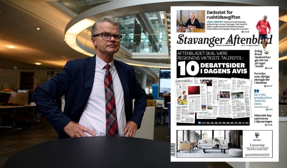Sjefredaktør Lars Helle brukte ti sider til debattinnlegg i torsdagens papiravis, i tillegg til oppslaget.