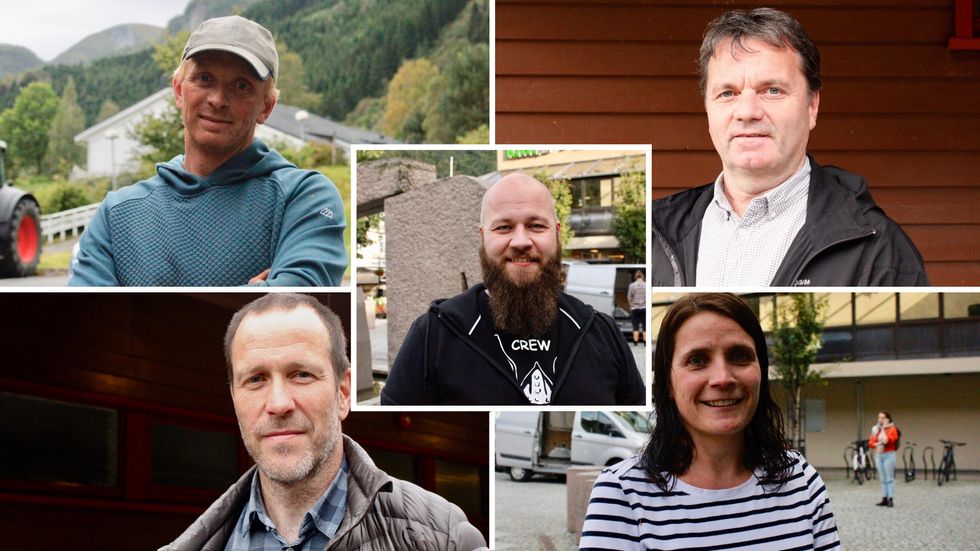 Fem i Høyanger kommune om valet