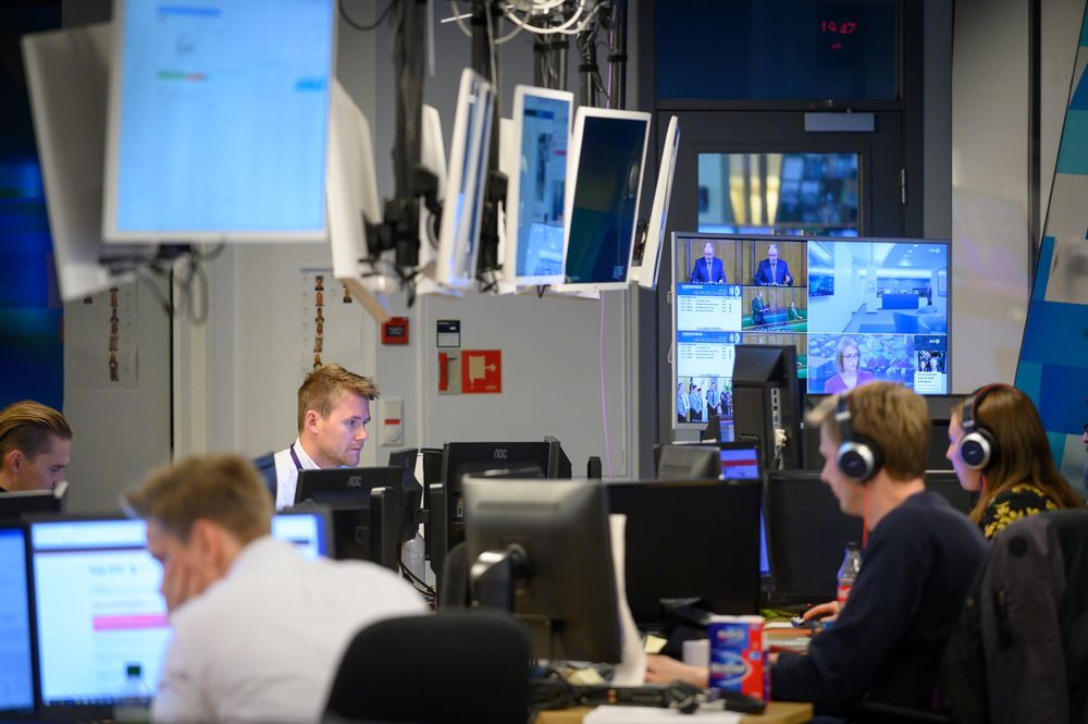 Medier24 fulgte NRKs nyhetsoperasjon under kommune- og fylkesvalget i 2019 fra Marienlyst i Oslo.
