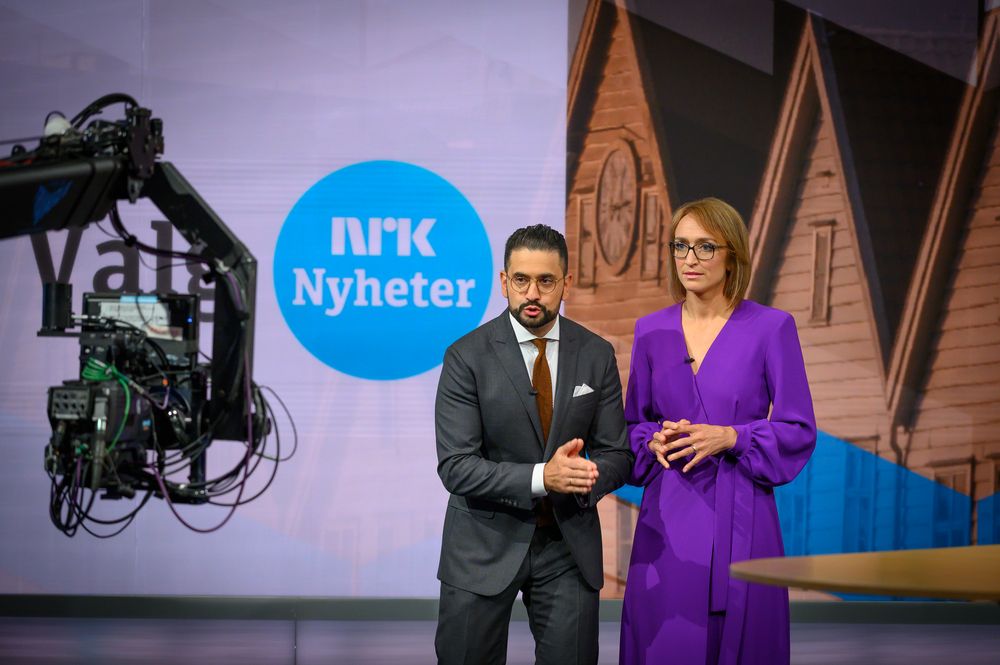 Medier24 fulgte NRKs nyhetsoperasjon under kommune- og fylkesvalget i 2019 fra Marienlyst i Oslo.