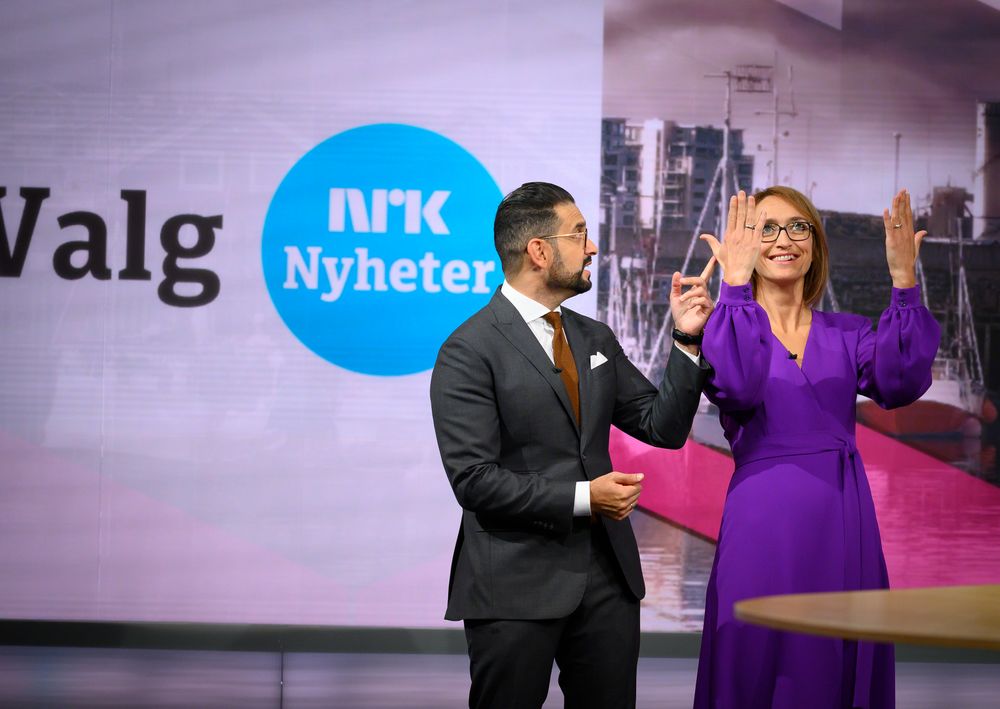 Medier24 fulgte NRKs nyhetsoperasjon under kommune- og fylkesvalget i 2019 fra Marienlyst i Oslo.