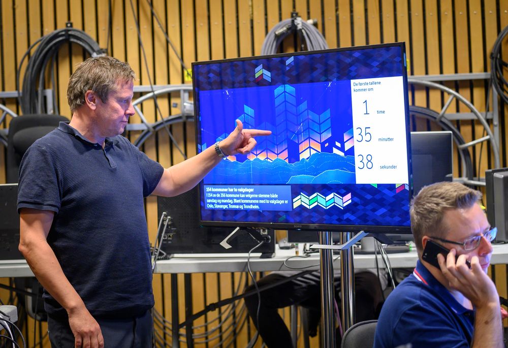Medier24 fulgte NRKs nyhetsoperasjon under kommune- og fylkesvalget i 2019 fra Marienlyst i Oslo.