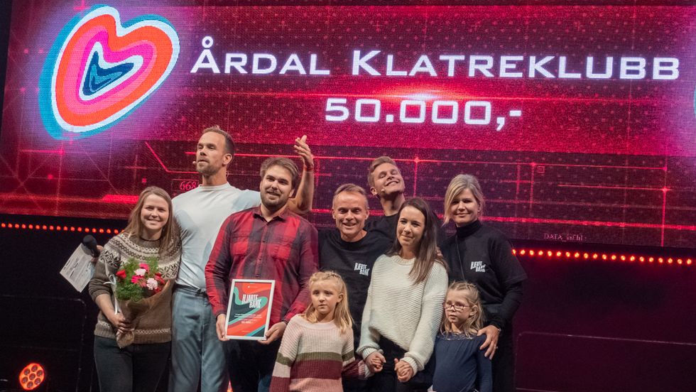 Delte ut éin million kroner, desse fekk pengar