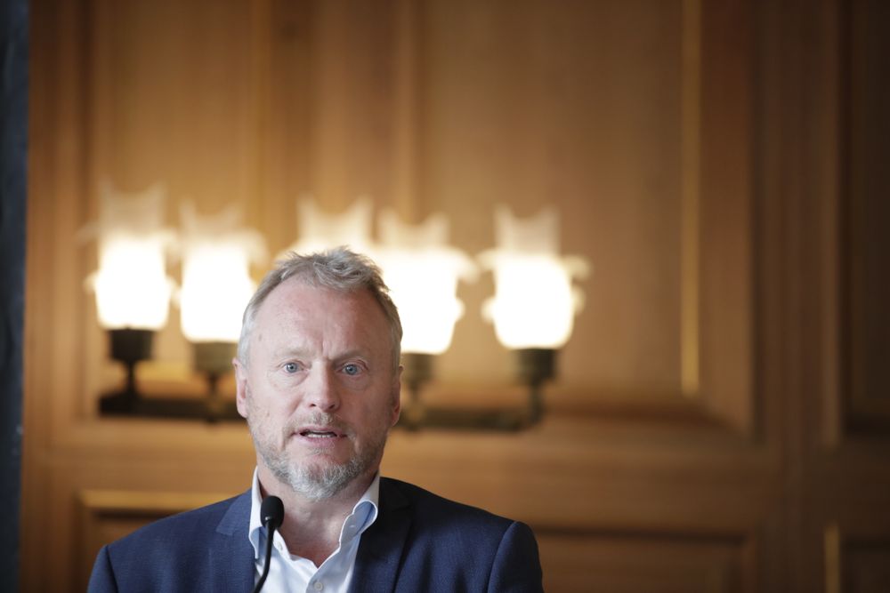 Byrådsleder Raymond Johansen møter pressen på Rådhuset etter presentasjonen av budsjettforslaget for Oslo kommune 2020 og økonomiplan 2020-2023.
Foto: Stian Lysberg Solum / NTB scanpix