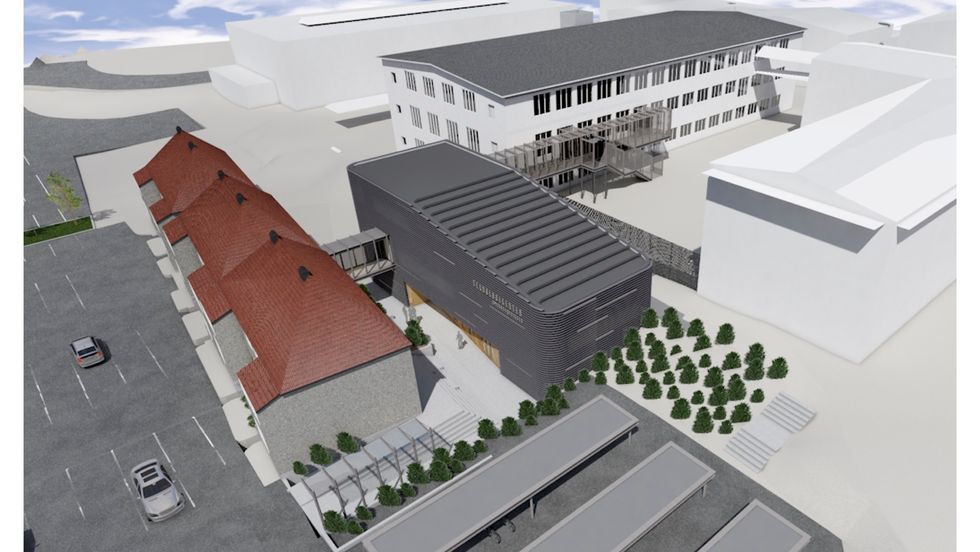 TEKNOLOGIPARK: I Årdal er det planar om å bygga ein teknologipark med øvingsfabrikk like ved aluminiumsverket i Øvre Årdal.