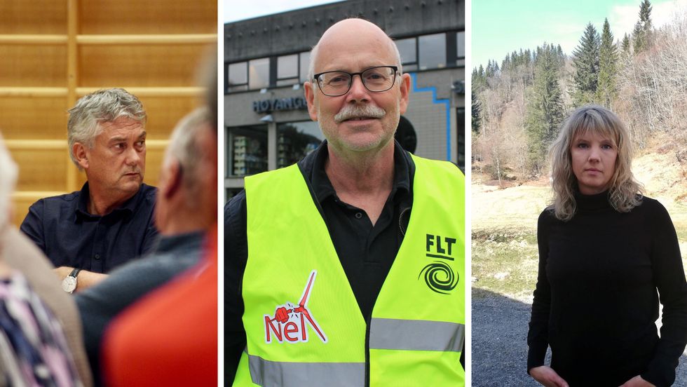 IKKJE SEMJE: Ap og ordførar Petter Sortland (t.v.) ønskte ikkje å gå med på krava frå Raudt og Einar Rysjedal (midten) og SV og Tanja Strandheim (t.h.).