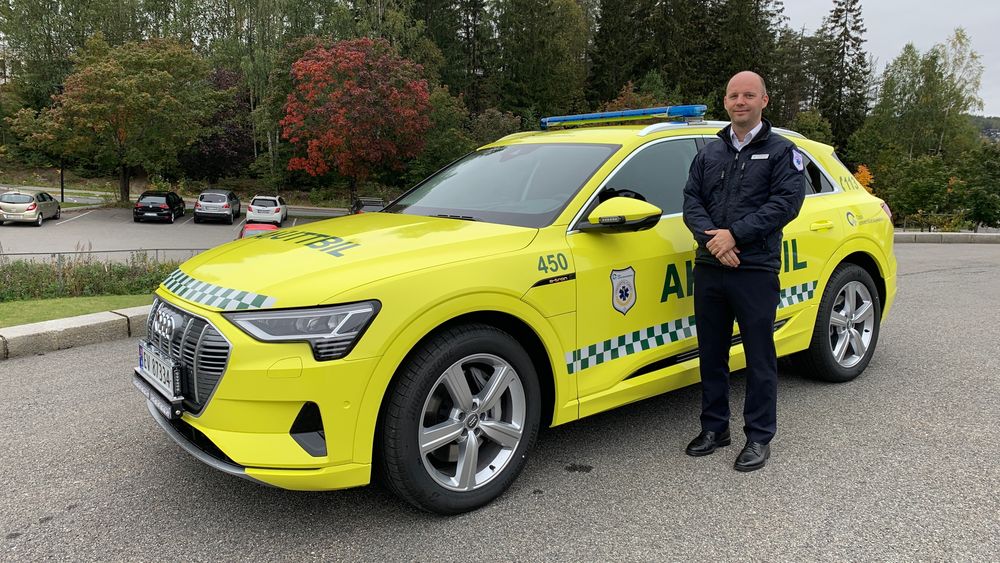 – Etter ha vurdert rekkevidde, pris og bagasjerom, valgte vi Audi e-tron, sier Tommy Buch Abrahamsen ved OUS.