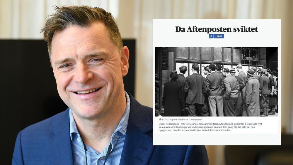 Sjefredaktør Espen Egil Hansen mener det er viktig at dagens journalister og redaktører reflekterer over rollen mange norske aviser hadde under andre verdenskrig.