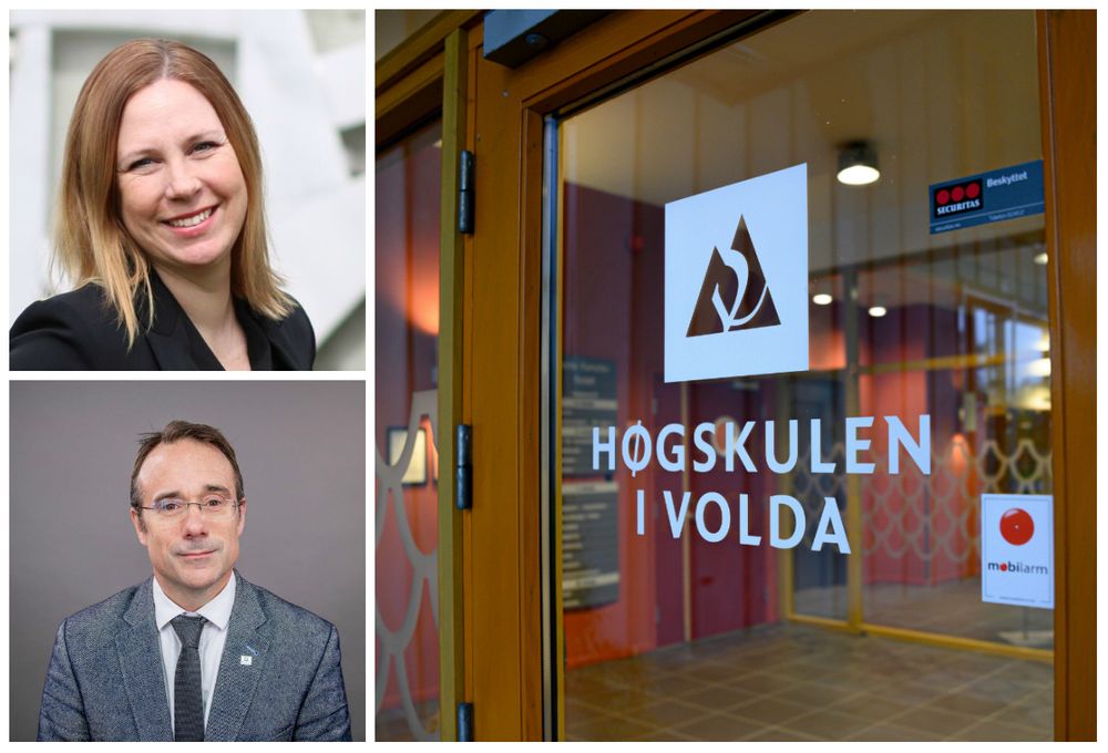 Audhild Gregoriusdotter Rotevatns (øverst til venstre) klage til Kunnskapsdepartementet ble mandag besvart og blant annet oversendt til Volda-rektor Johann Roppen.