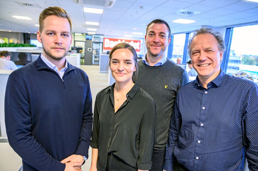 Nicolai Eriksen, Linn-Christin Martinussen, Jan Thomas Holmlund og Jon Even Andersen utgjør Børsen-redaksjonen.