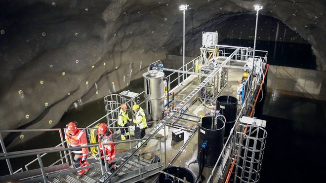 Kaffefilter, kull eller keramikk: Her tester de helt ny renseteknologi til de nye tunnelene på E18 Vestkorridoren