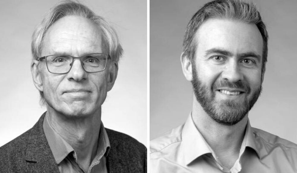 Fv: Paul Bjerke og Lars Julius Halvorsen fra Høgskulen i Volda