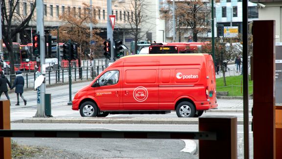 Posten tar i bruk 22 elektriske Maxus-varebiler