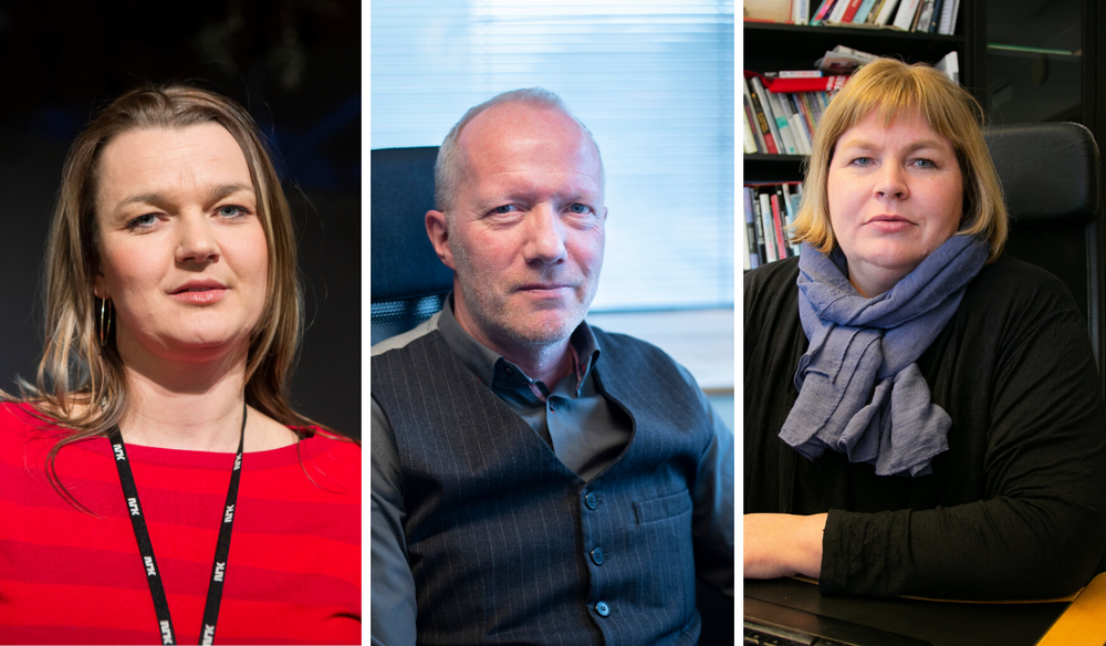 Hege Iren Frantzen, Arne Jensen og Elin Floberghagen.