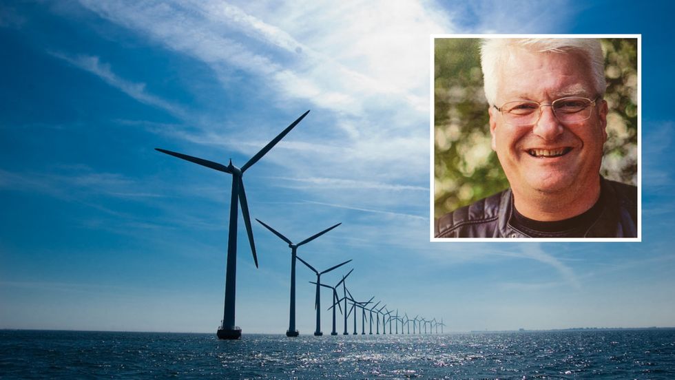 HAVVIND: Leiar av LO Ytre Sogn og Høyanger kjemiske industriarbeiderforening, Lars Kjetil Skeie, meiner norske myndigheiter bør satse på havvind i staden for landbasert vindkraft.