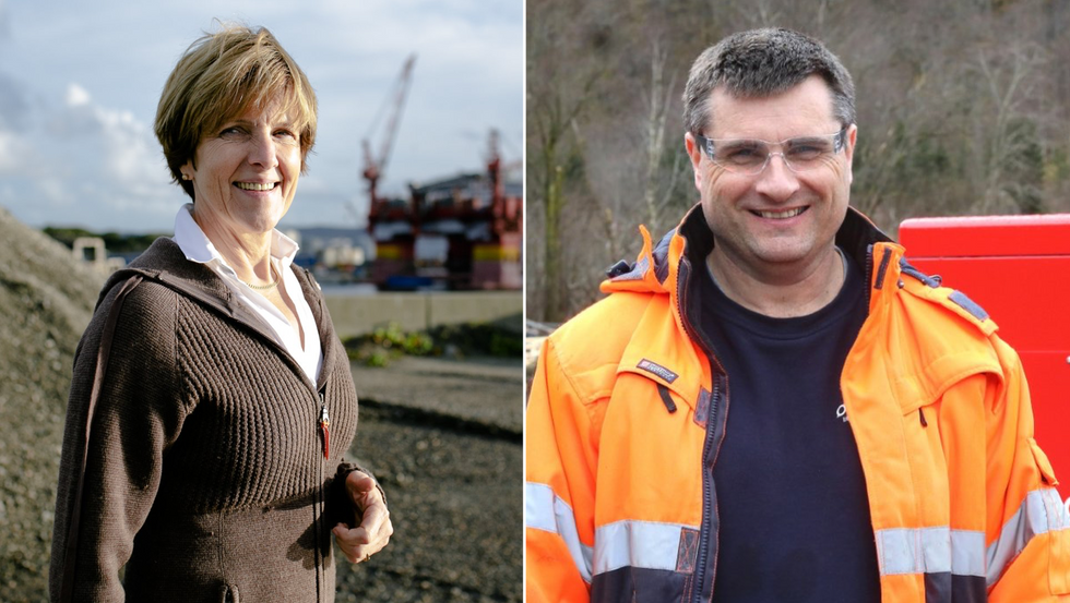I TOPPEN: Irene Kjelby Wergeland og Steinar Holen greidde begge å snike seg med på topp ti av dei med høgast inntekt av bedriftsleiarane i Ytre Sogn.