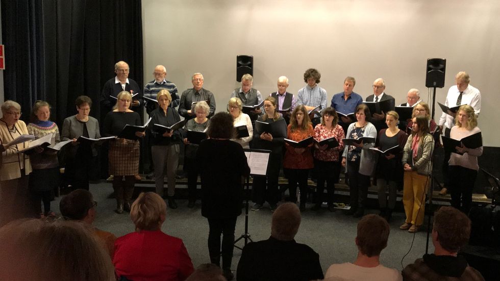 KONSERT: I går heldt Aurland songlag jubileumskonsert.