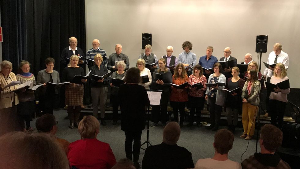 KONSERT: I går heldt Aurland songlag jubileumskonsert.