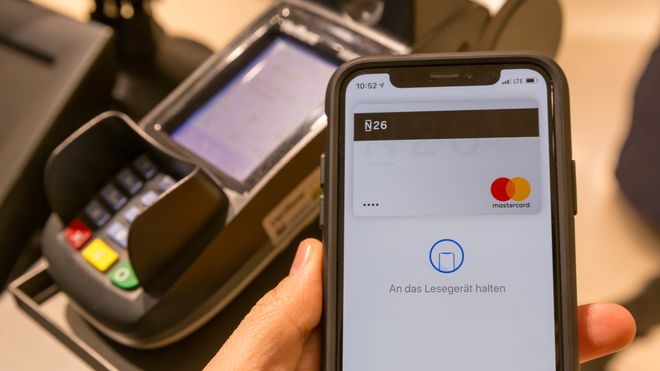 Kontaktfri betaling med Apple Pay.