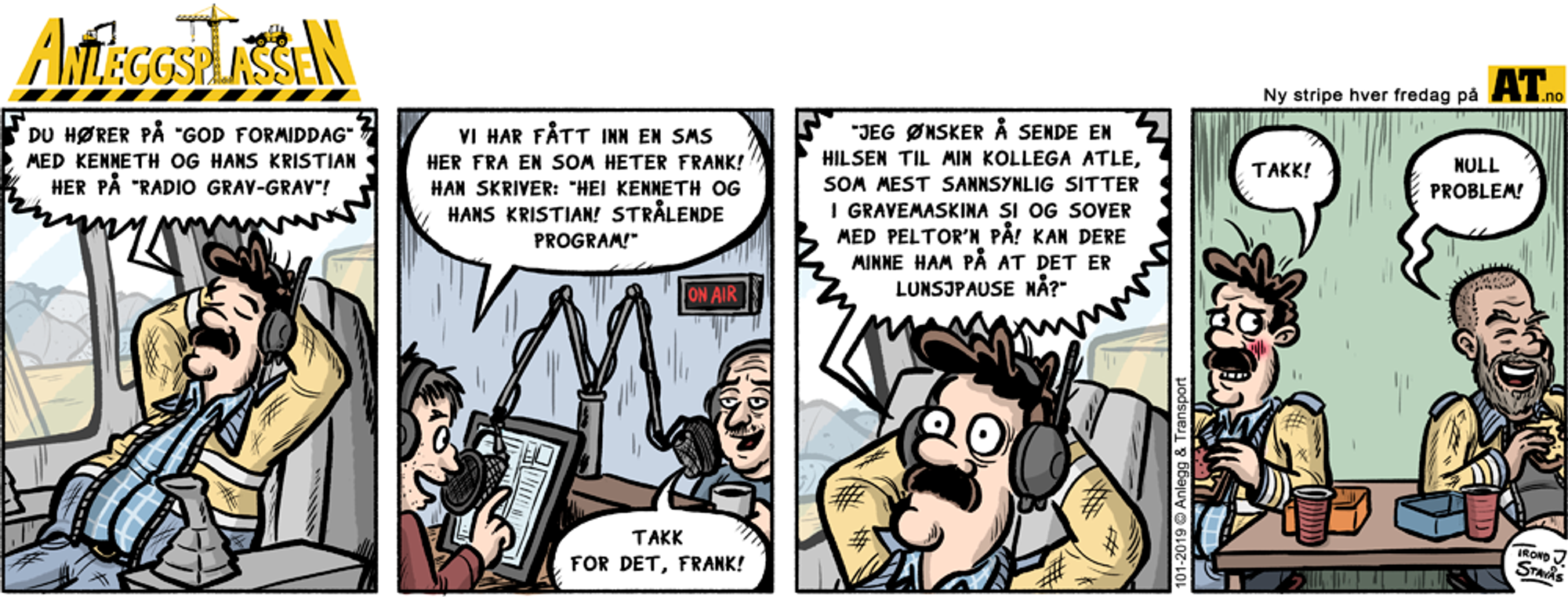 Beskjed til Atle via Radio Grav-Grav