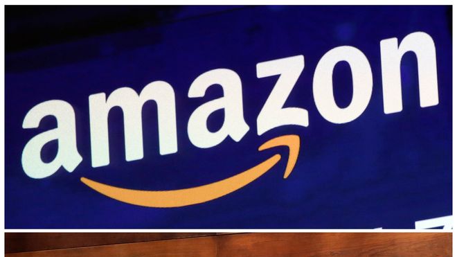 Logoene til Amazon og Microsoft