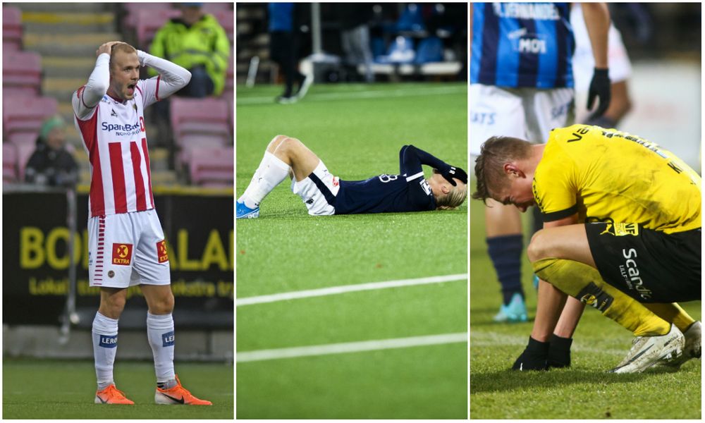 Både Tromsø, Strømsgodset og Lillestrøm står i fare for å rykkja ned søndag.
