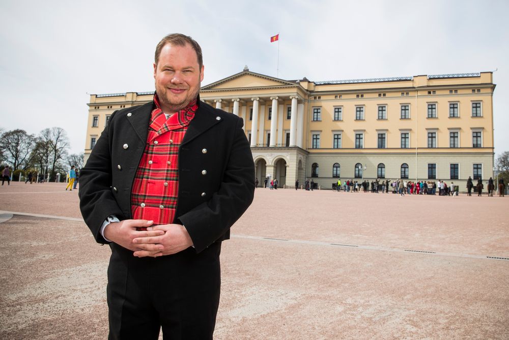 Pål Plassen på Slottsplassen.