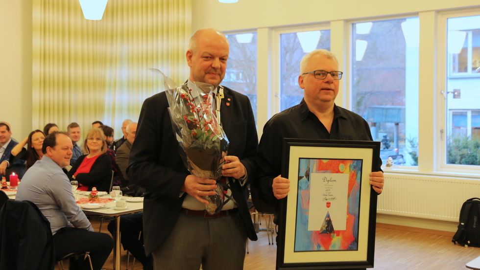 KULTURPRISEN: Steinar Fodnes fekk kulturprisen 2019 for sin innsats for kulturen i Årdal i over 30 år.