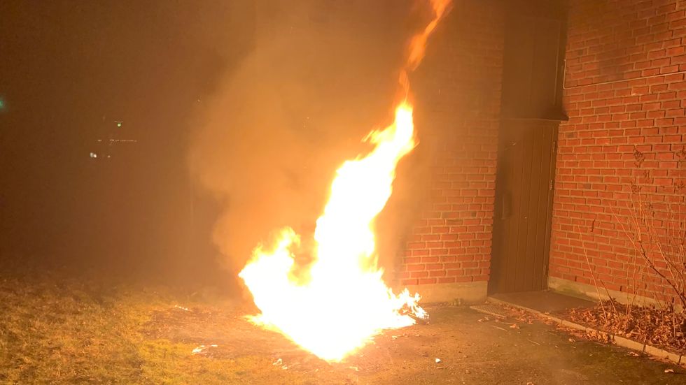 SNARRÅDIG: Brannen vart oppdaga av tilfeldig forbipasserande.
