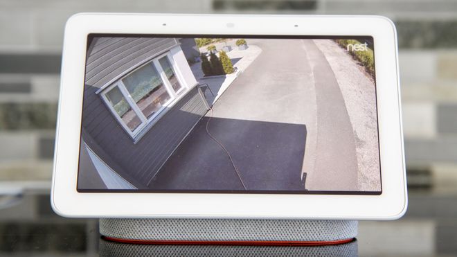 Du kan få Nest Hub til å vise bilde fra Nest-kameraene.