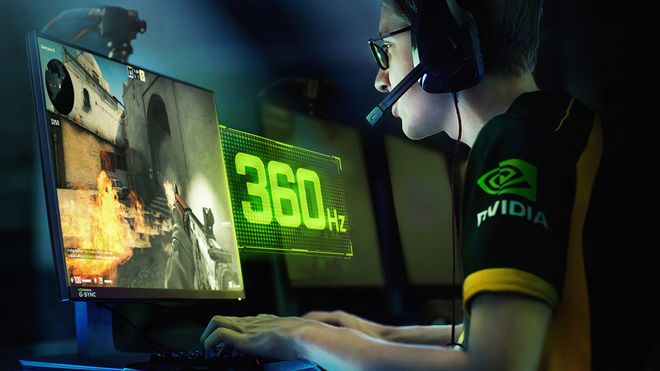 Asus ROG Swift 360 er en Nvidia G-sync-skjerm som håndterer oppdateringsfrekvenser på opptil 360 Hz.