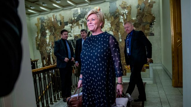 Finansminister Siv Jensen (Frp).