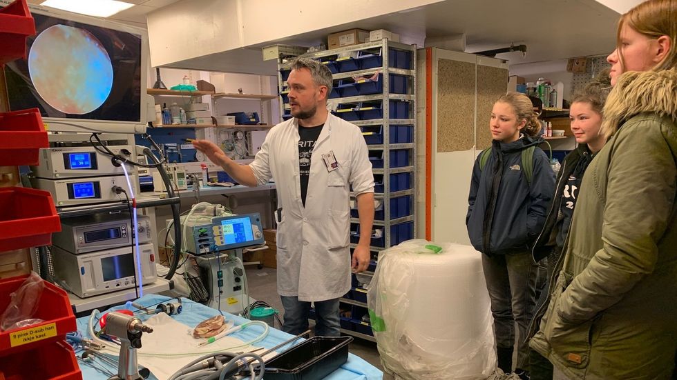 I løpet av førdeturen vitja 10. klassejentene Reodor Klubben, Høgskulen på Vestlandet (i Førde) og medisinteknisk avdeling ved Førde sjukehus