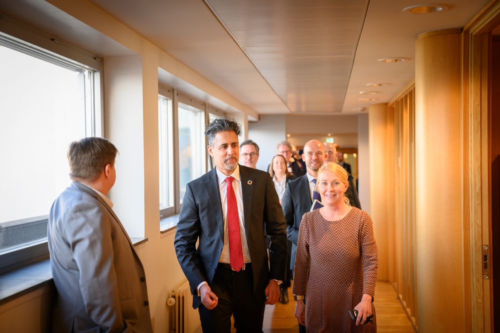Kulturminister Abid Q. Raja (V). Her på sin første dag som statsråd 24. januar 2020.