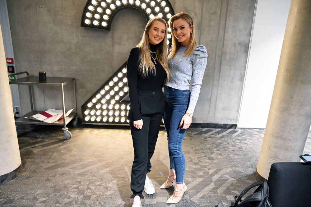 Martine Lunde og Caroline Berg Eriksen møtte pressen i forbindelse med den tolvte sesongen av «Bloggerne» .