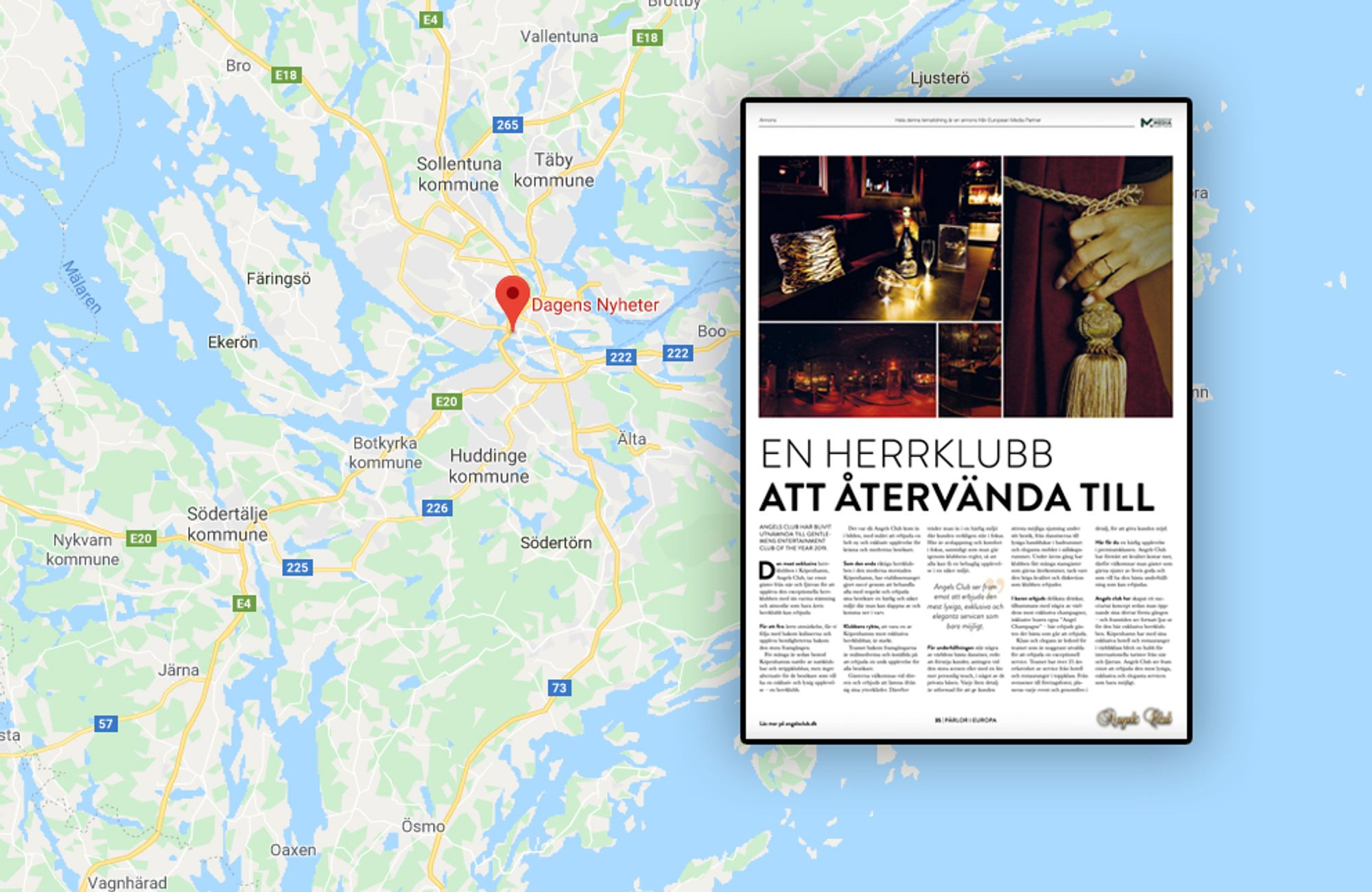 Annonsen som ble levert med Dagens Nyheter onsdag 29. januar.
