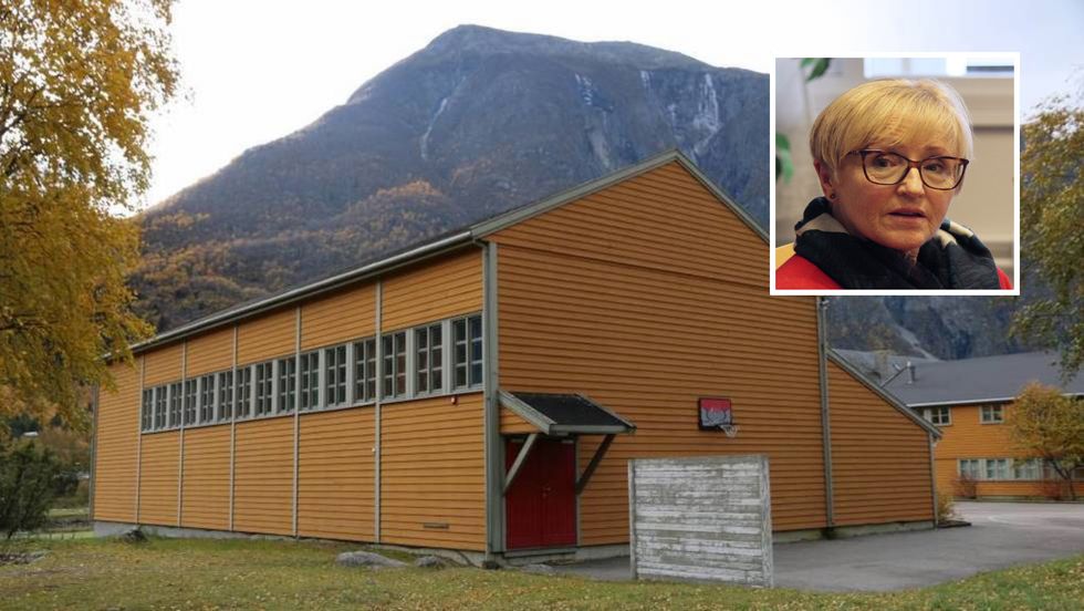 – Det viktig at det er samlingsplasser, sa Liv Signe Navarsete då ho foreslo å selja skulebygget, men ikkje idrettshallen.