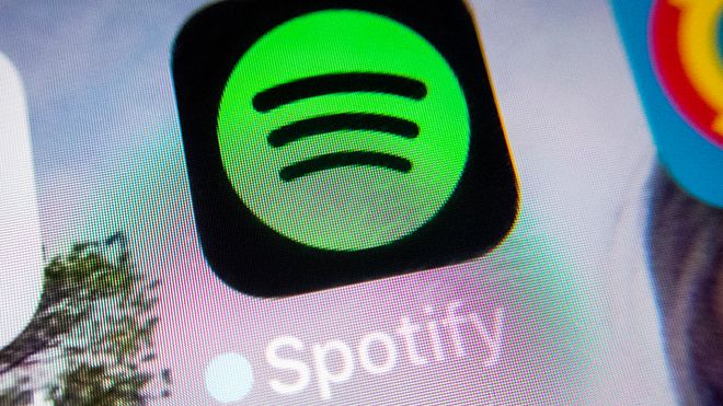 Spotify-appen på mobil.