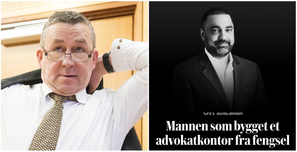 Advokat Steingrim Wolland i Advokatfirmaet Rogstad og VG-artikkelen «Mannen som bygget et advokatkontor fra fengsel».