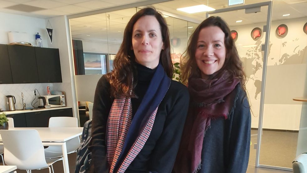 NY BOKDUO: Marit Aakre Tennø vert styreleiarar for stiftinga Den norske bokbyen, medan Sandra Opheim vert styreleiar for aksjeselskapet.