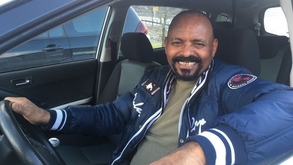 DRAUMEJOBBEN: Gezai Zerahaimanot frå Eritrea, ynskjer seg tilbake til yrket som lastebilsjåfør.