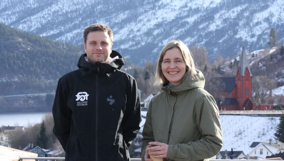 Leiar av Fjellsportfestivalen Stian Hoflundsengen, og Kristin Løseth, Programansvarlig Natur- og opplevingsbasert reiseliv.