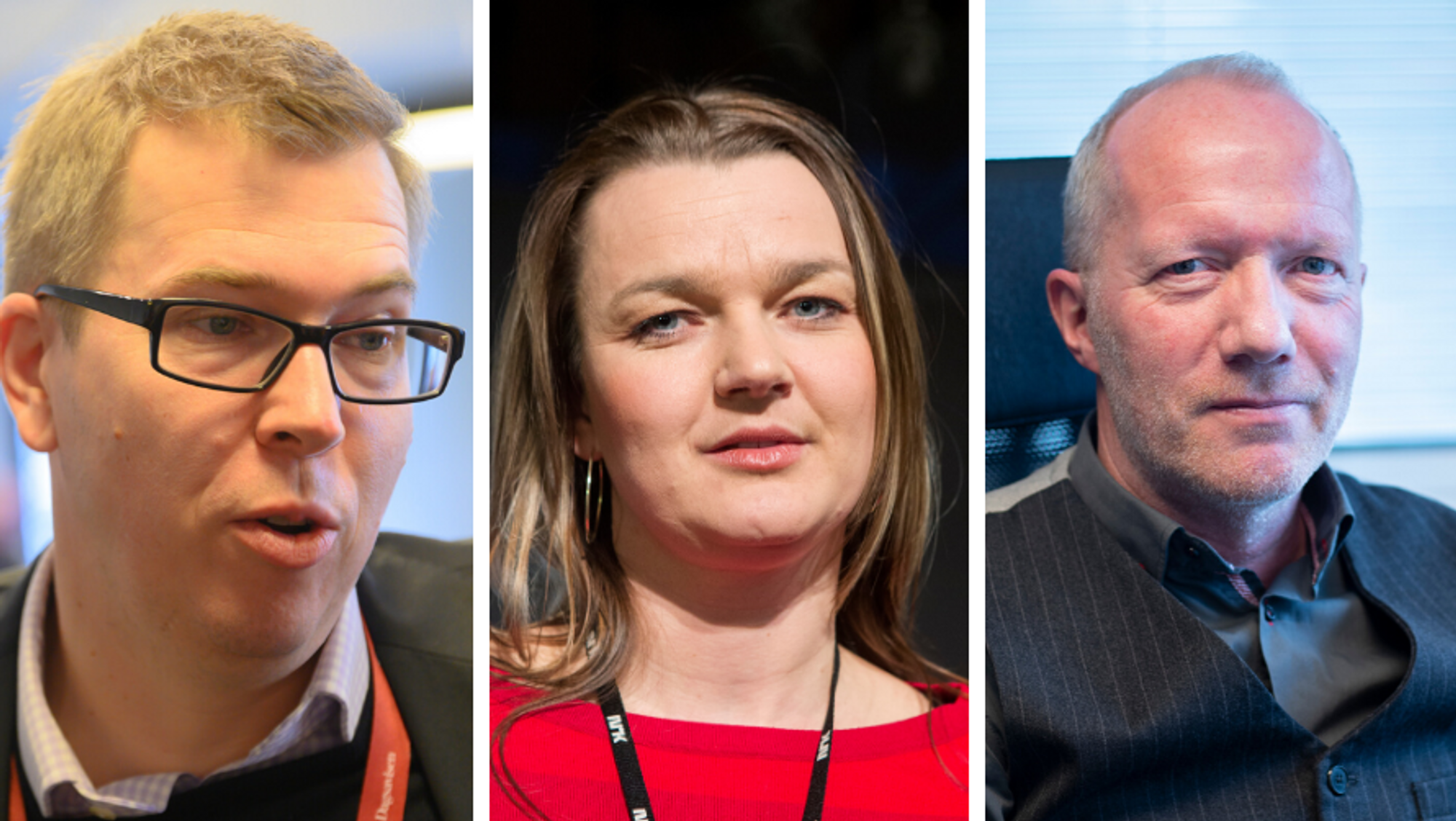Eirik Hoff Lysholm, Hege Iren Frantzen og Arne Jensen er alle fornøyde med skrotingen av mediestøtteråd.
