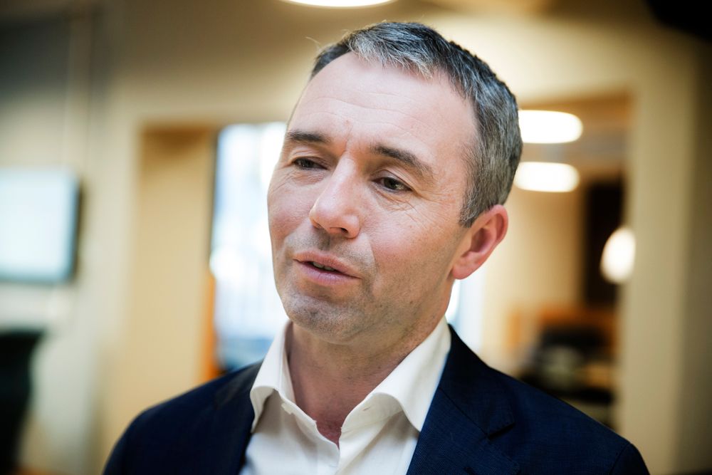 Styreleder i Amedia. André Støylen, begynner jakten på ny konsernsjef.
