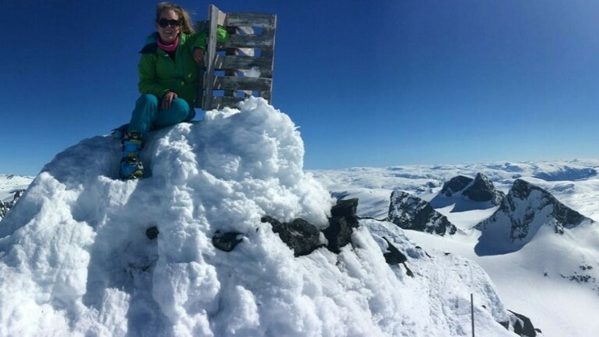 JOTUNHEIMEN: Ingeborg der ho trivst aller best, på topptur i Hurrungane.