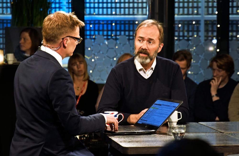 Trond Giske, her fra Svarte Natta-konferansen i Tromsø.
