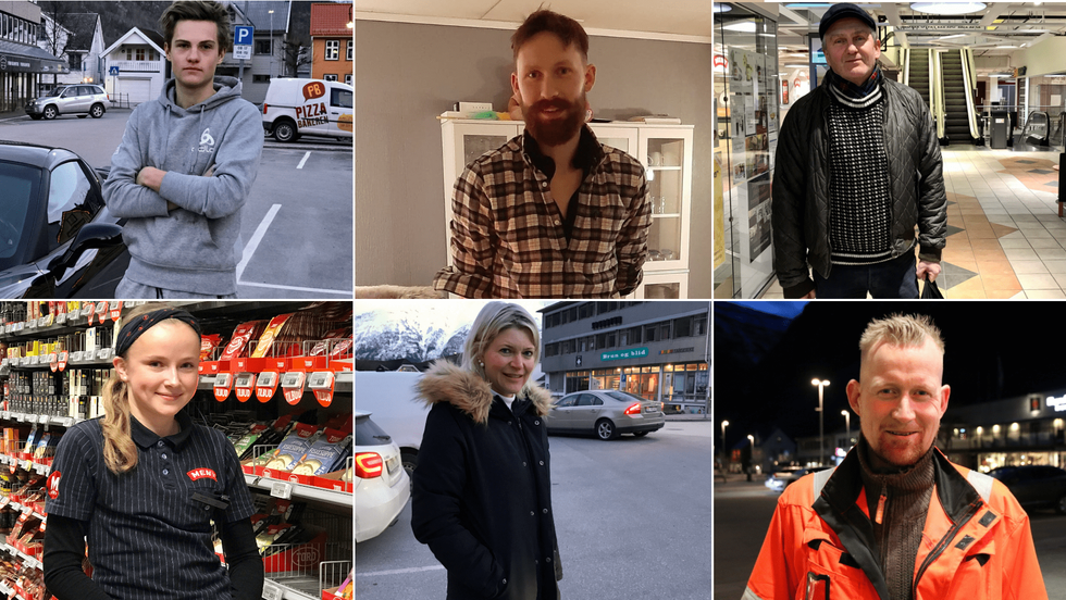 DETTE SEIER FOLK: Norge har innført nokre av dei strengaste restriksjonane i fredstid. Me tok ein tur rundt på gatene i Sogn for å høyra korleis folk taklar den uvande situasjonen.
