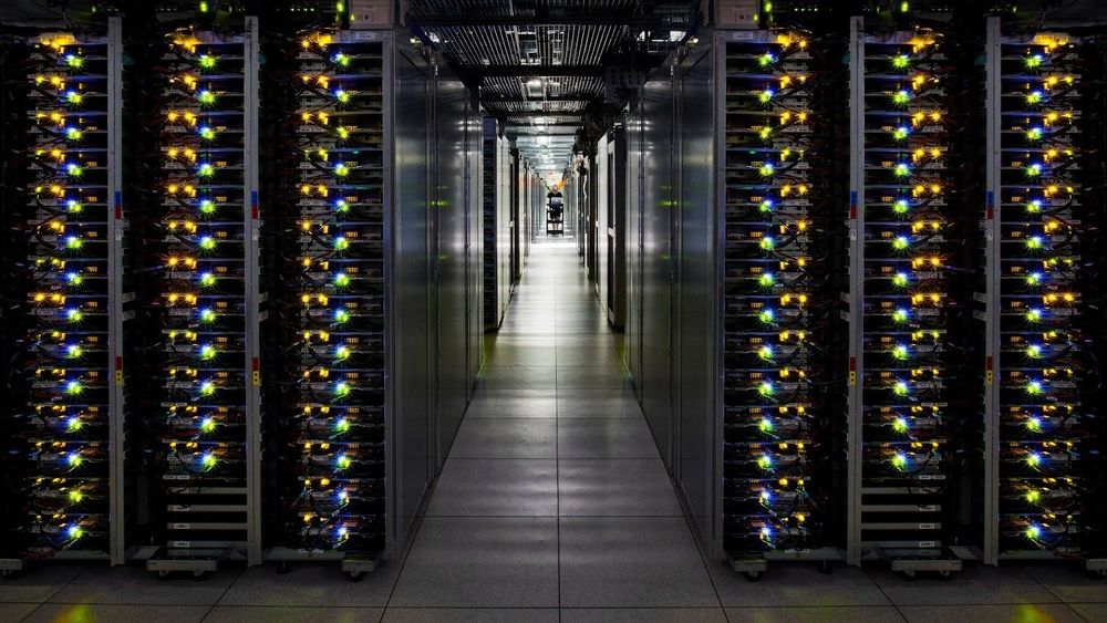 Googles datasenter i Douglas County, Georgia, USA. Illustrasjonsfoto.