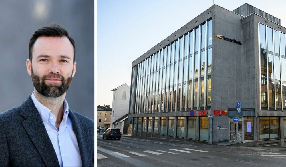 Konsernsjef Magne Nordgård (innfelt) og Hamar Media merker koronakrisen hardt.